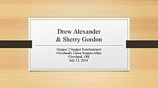 Drew Alexander & Sherry Gordon