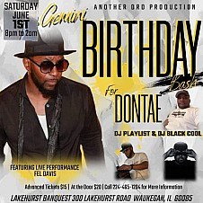 DRD Productions, Gemini Birthday Bash for Dontae
