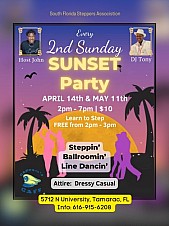 South Florida Steppers Association, 2ns Sunday Sunset Party